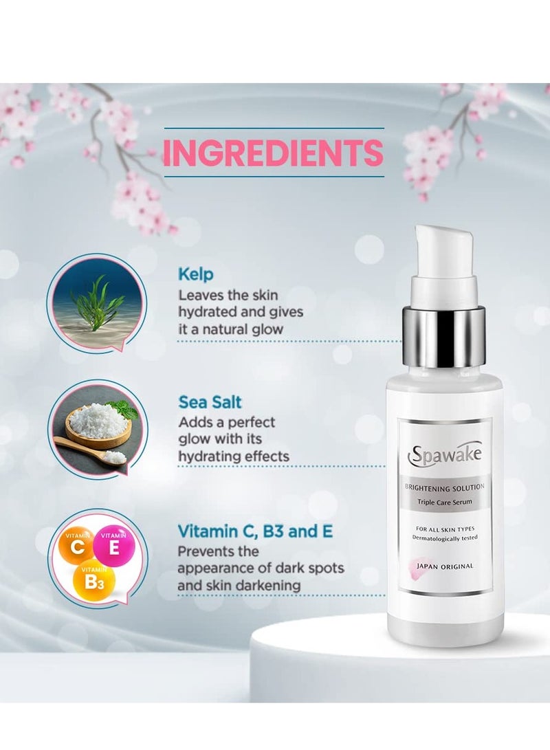 Spawake Face Serum Brightening Triple Care with Vitamin C B3 E 50ml - Image 3