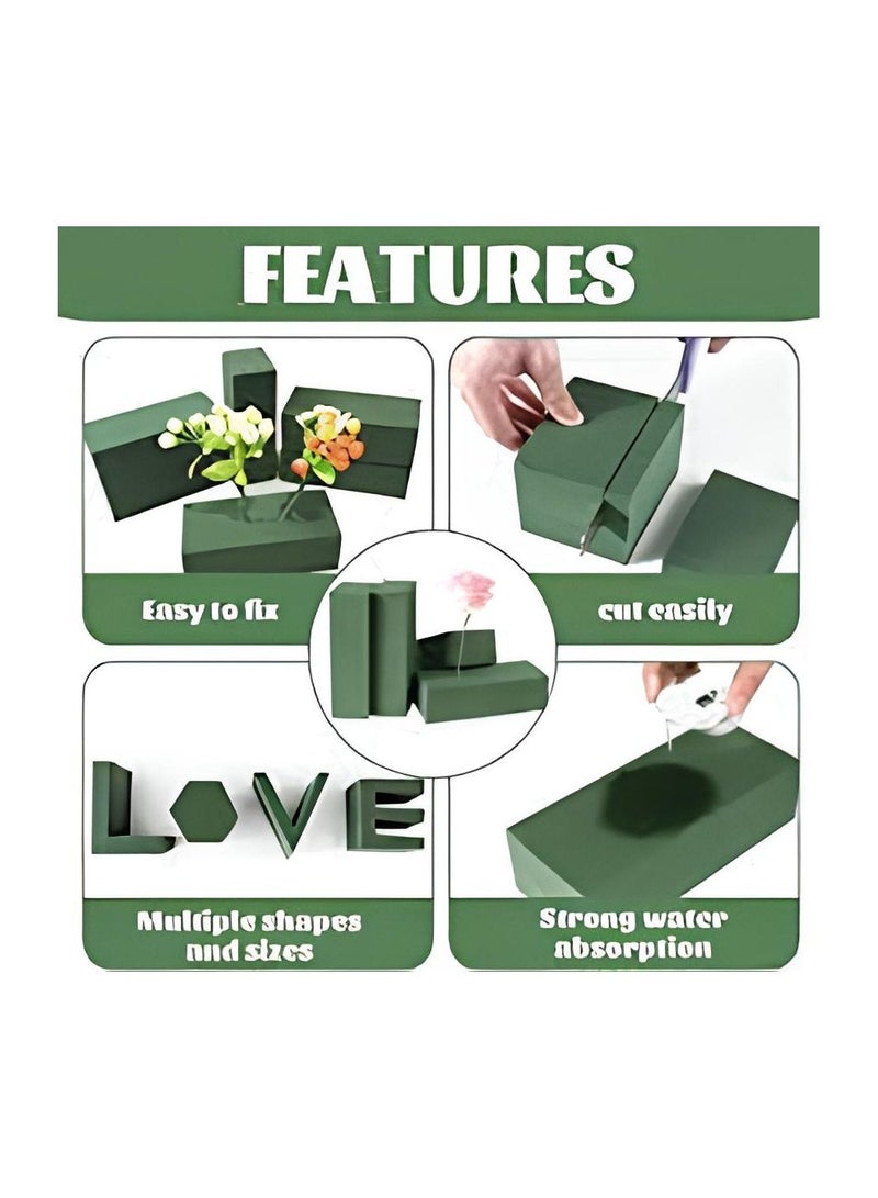 درامــــــا هوم  6 قطع من إسفنج فوم او رغوة للزهور الصناعية متعدد الالوان - Image 4