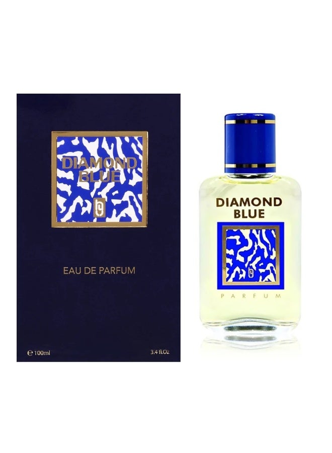 GAZZAZ Diamond Blue Eau de Parfum for Men by Qazzaz, 100ml - Image 3