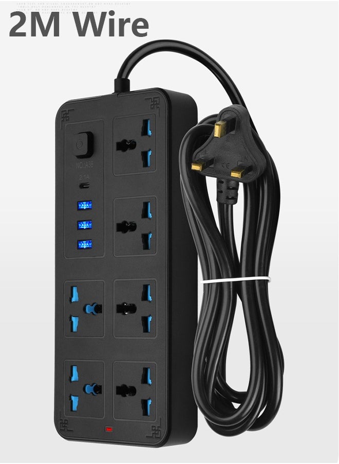 Generic 10-Outlet Surge Protector Power Strip UL-listed Heavy-Duty Extension Cord for Home, Office, Travel, Computer, Laptop, Charger  - Image 1