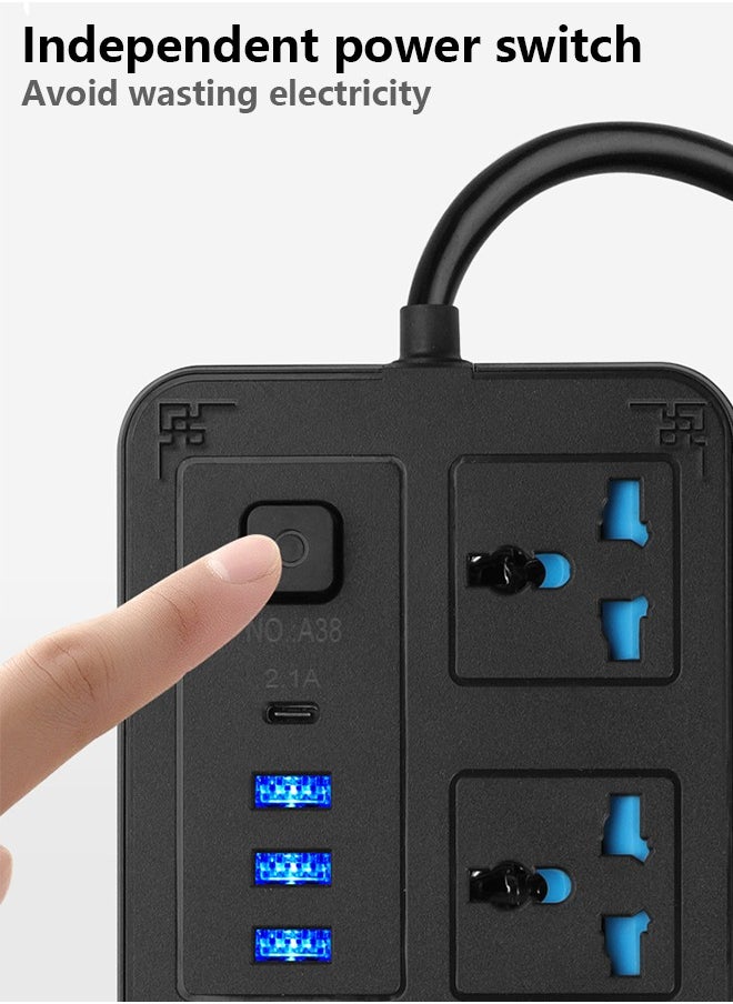 Generic 10-Outlet Surge Protector Power Strip UL-listed Heavy-Duty Extension Cord for Home, Office, Travel, Computer, Laptop, Charger  - Image 4