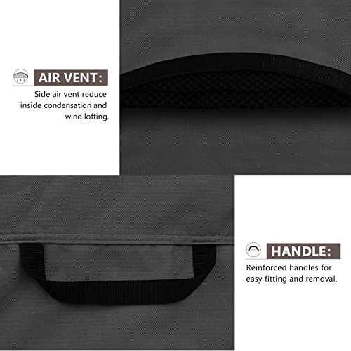 ULTCOVER Waterproof Square Air Conditioner Cover for Outside AC Units Size Upto 30W x 30D x 32H inch, Black - Image 4