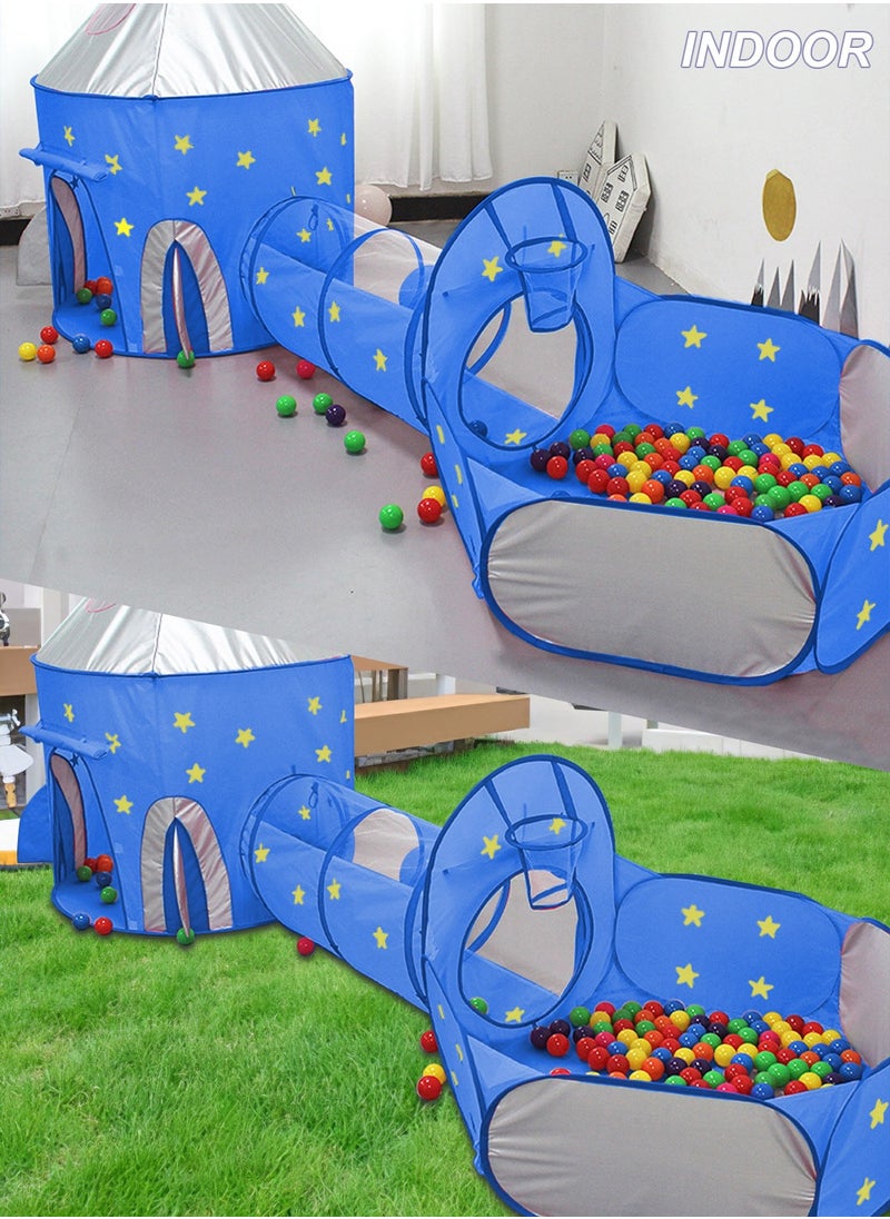 3pc Kids Play Tent  with Ball Pit, Crawl Tunnel, Princess Tents for Toddlers, Baby Space World Playhouse Toys, Boys Indoor& Outdoor Play House, Perfect Kid’s Gifts - pzsku/Z373D068DEF9647E0A91BZ/45/_/1724059601/eaeaba8c-ecdd-4a95-86ec-d20741cd5bca