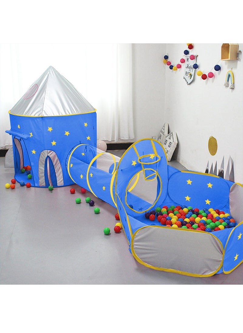 3pc Kids Play Tent  with Ball Pit, Crawl Tunnel, Princess Tents for Toddlers, Baby Space World Playhouse Toys, Boys Indoor& Outdoor Play House, Perfect Kid’s Gifts - pzsku/Z373D068DEF9647E0A91BZ/45/_/1724059632/b58f21e8-0fed-4fc5-989e-b7147314ade3