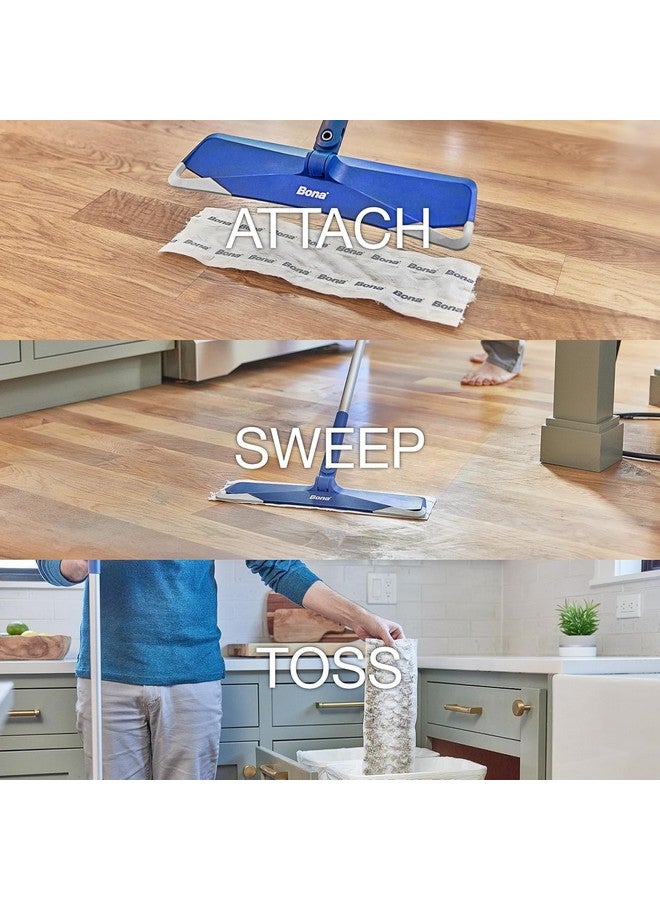 بونا وسادات تنظيف بونا للأرضيات متعددة الأسطح - ٢٤ عبوة قابلة لإعادة التعبئة - وسادات شديدة التحمل وقابلة للاستخدام مرة واحدة - وسادات من الألياف الدقيقة كبيرة الحجم تزيل الغبار والأوساخ وشعر الحيوانات الأليفة - Image 2