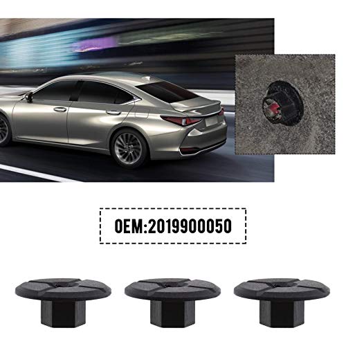 Micro Traders صواميل بلاستيكية غير ملولبة سوداء 50 قطعة 4 مم للتزيين في حواف العجلات وحماية الطين واللوحات السفلية والمصدات 2019900050 51711958025 - Image 2