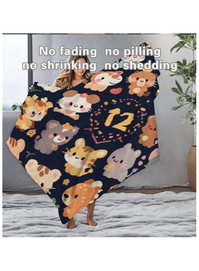 general Children's or student cartoon flannel thin blanket (warm and comfortable, suitable for sleep, games) 100cm*150cm - 836 - Image 4
