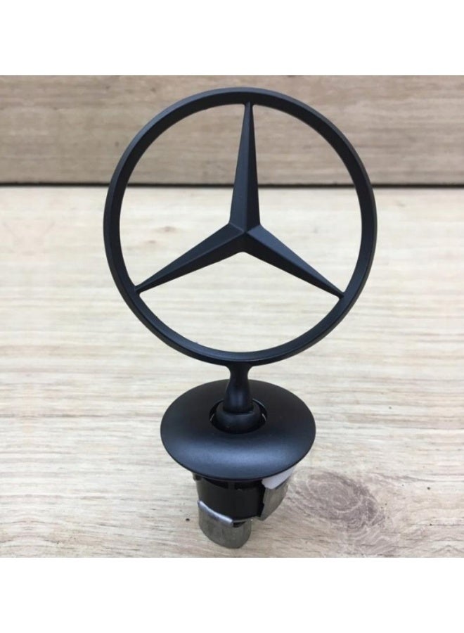 Mercedes-Benz Vehicle Hood Star Emblem for Mercedes Benz Front Hood Metal 3D Logo for Benz ( BLACK ) - Image 3