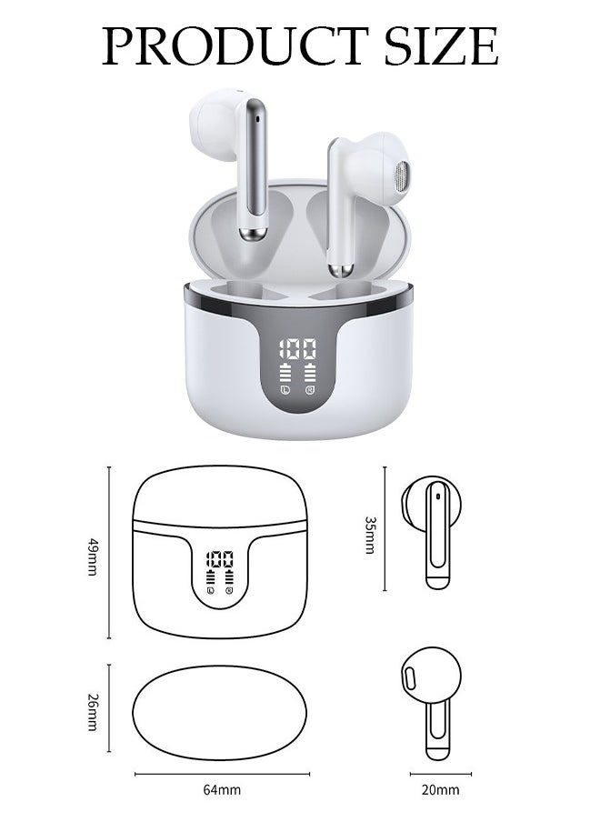 DUNISO Wireless Earphones Bluetooth 5.3 in-Ear Wireless Earbuds,Bluetooth Earbuds Touch Control, Charging Case With LED Power Display for Running Sport Gym  - Image 3
