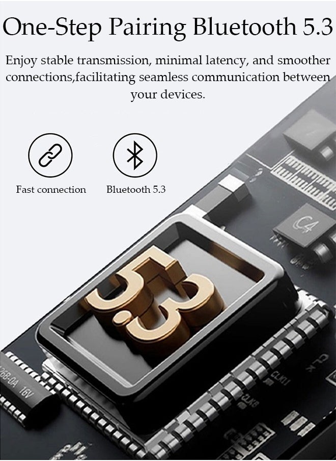 DUNISO Wireless Earphones Bluetooth 5.3 in-Ear Wireless Earbuds,Bluetooth Earbuds Touch Control, Charging Case With LED Power Display for Running Sport Gym  - Image 5