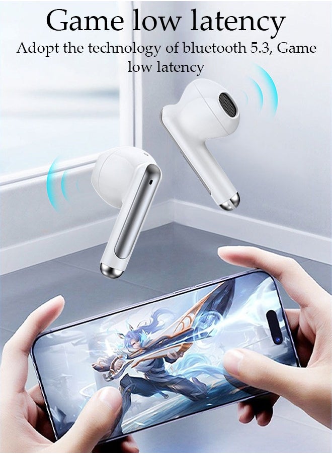 DUNISO Wireless Earphones Bluetooth 5.3 in-Ear Wireless Earbuds,Bluetooth Earbuds Touch Control, Charging Case With LED Power Display for Running Sport Gym  - Image 4