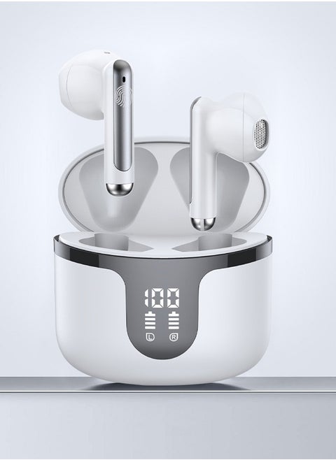 Wireless Earphones Bluetooth 5.3 in-Ear Wireless Earbuds,Bluetooth Earbuds Touch Control, Charging Case With LED Power Display for Running Sport Gym