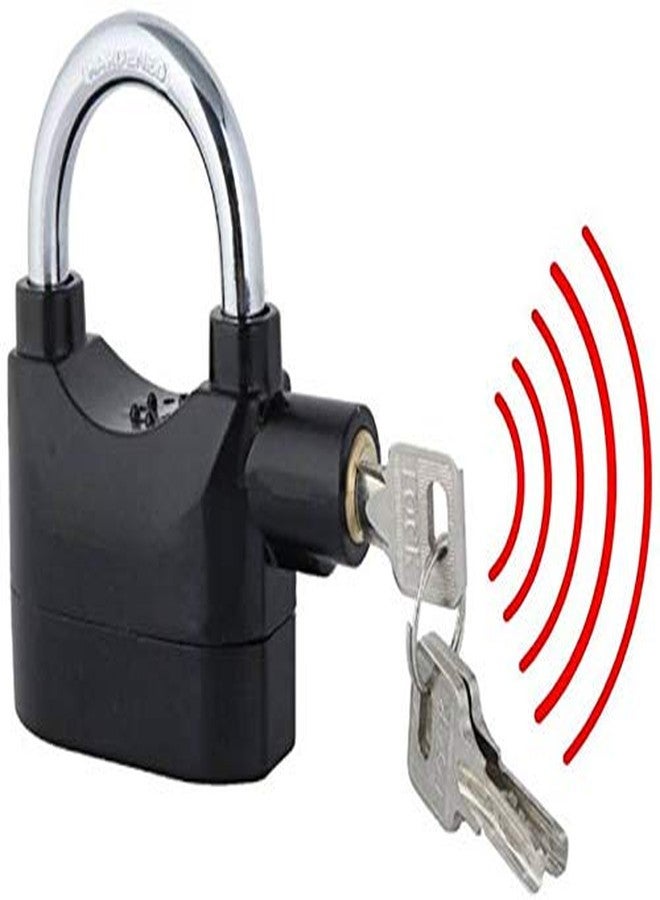 FStyler Security Pad Lock with Electronic Touch Siren Alarm Lock for Home/Door/Bike/Cars/Office Safety Lock (Battery Operated) Safety Lock (Black) - Image 1