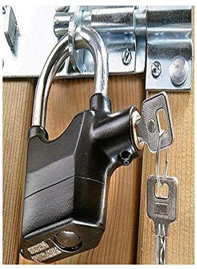 FStyler Security Pad Lock with Electronic Touch Siren Alarm Lock for Home/Door/Bike/Cars/Office Safety Lock (Battery Operated) Safety Lock (Black) - Image 2