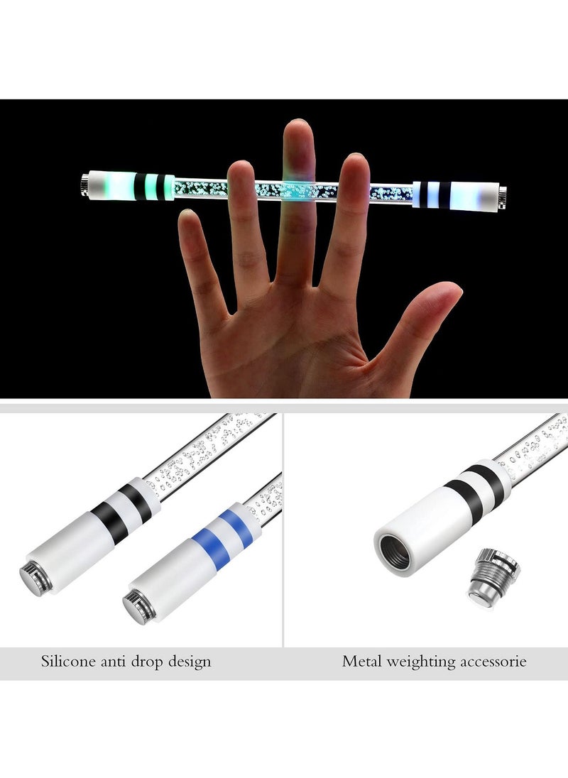 Generic - 4 Pcs LED Rolling Finger Rotating Pens,  Non Slip Coated Twirling Pens Without Pen Refills Finger Rotating Playing Pens for Student Entertainment Office Decompression artifact Bubble Style - Image 1