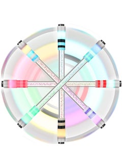 4 Pcs LED Rolling Finger Rotating Pens,  Non Slip Coated Twirling Pens Without Pen Refills Finger Rotating Playing Pens for Student Entertainment Office Decompression artifact Bubble Style