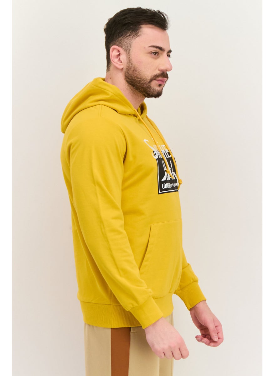 SKECHERS Men Sportswear Fit Long Sleeve Outdoor Sweatshirt, Yellow  - Image 2