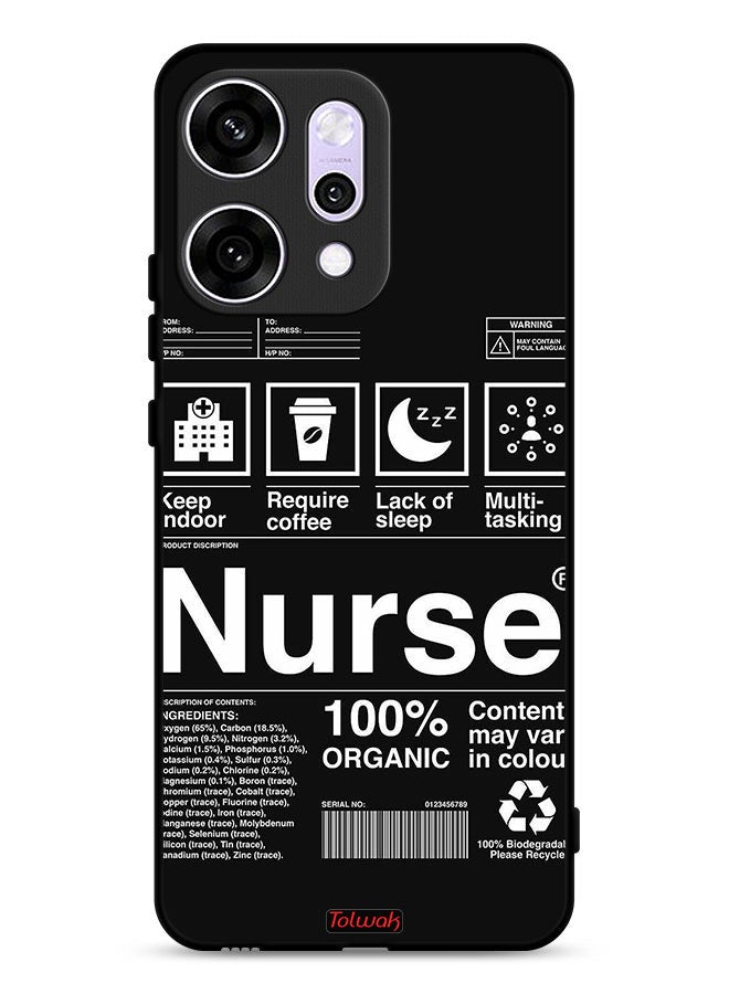 Tolwak Oppo Reno14 Pro Protective Case Cover Nurse Sticker - Image 1