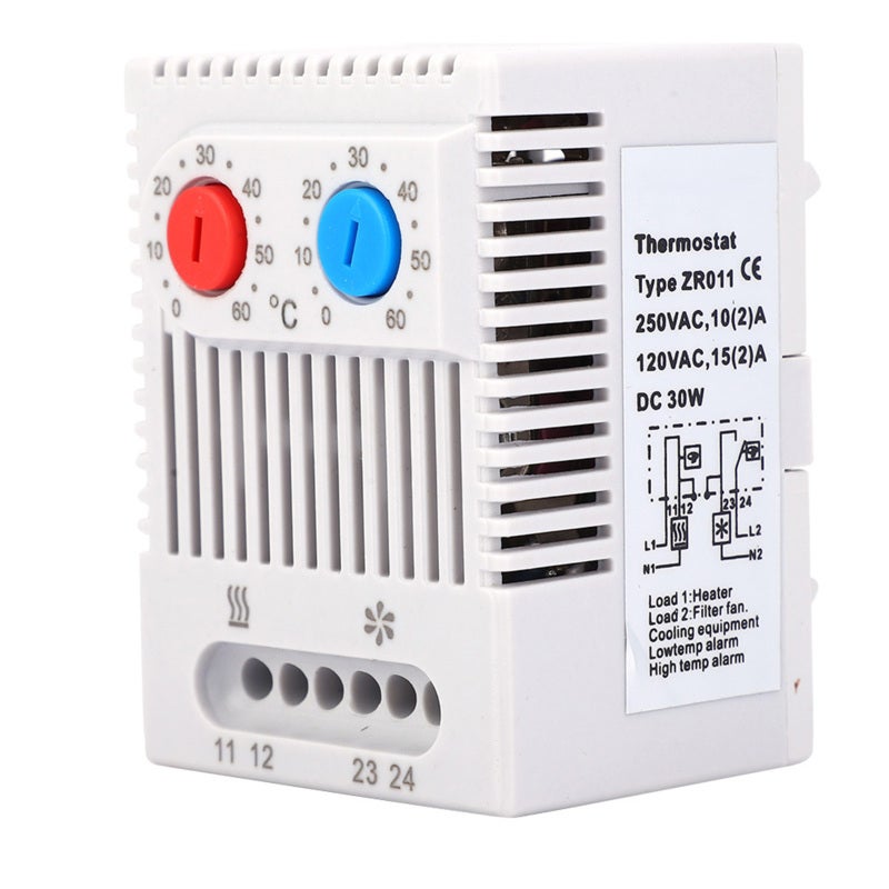 DIN Rail Temperature Controller: 12-250V Wide Voltage Input - PC Material With Heat Impact Resistance - For Electrical Equipment Installation & Industrial Use - Image 3