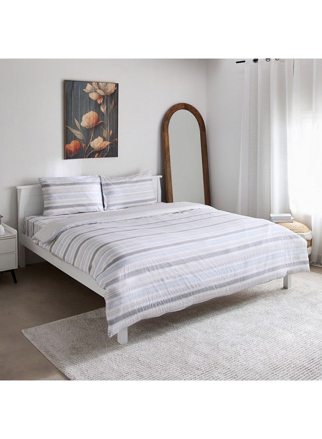 Home Box Albania Oran 3-Piece Polycotton Printed Queen Duvet Cover Set 220 x 220 cm  - Image 2