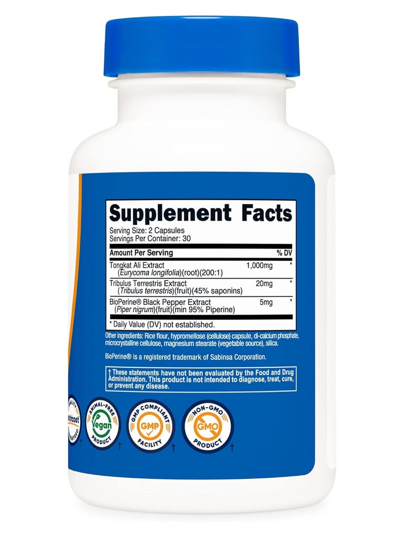 Nutricost Tongkat Ali 1000mg, 60 Capsules - Image 3