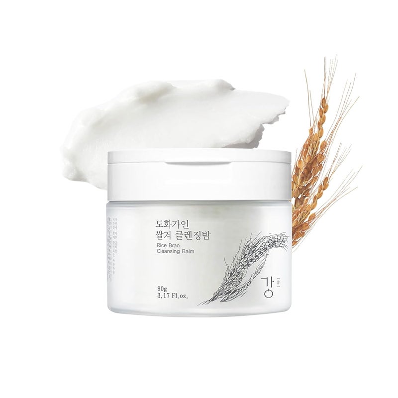 House of Dohwa Korean Cleansing Balm with Rice Scent (Milky Sherbet Texture) – Gentle Makeup Remover, Removes Waterproof Makeup and Facial Oil, Includes Hygienic Mini Spatula