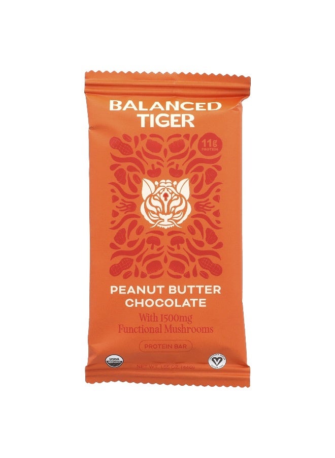 Balanced Tiger Balanced Tiger, Protein Bar, Peanut Butter Chocolate, 12 Bars, 1.55 oz (44 g) Each  - Image 3