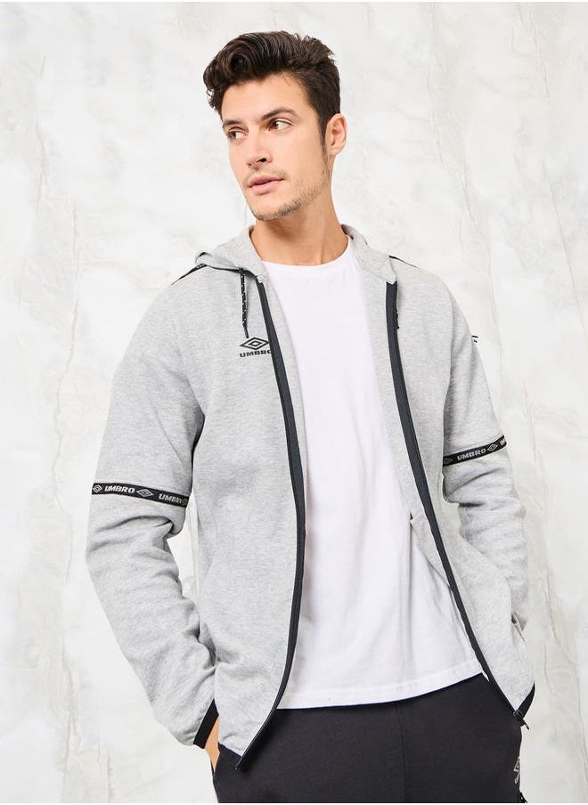 umbro - Logo Taping Detail Full Zip Tech Hoodie - Image 1