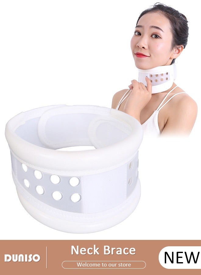 DUNISO Neck Brace for Neck Pain and Support, Adjustable Cervical Collar for Sleeping, Ergonomic Neck Stretcher, Neck Protectors Wraps Keep Vertebrae Stable and Aligned, Cervical Spine Pressure Relief - Image 1