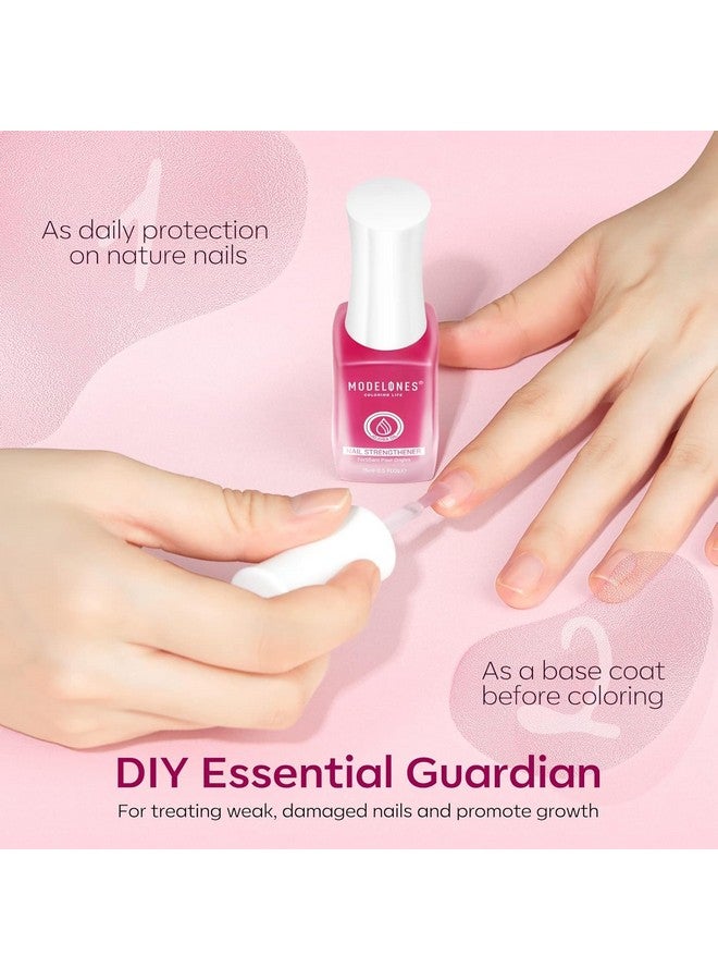موديل ونز مقوي أظافر موديلونز للأظافر الرقيقة والناعمة، علاج للأظافر التالفة، مقوي للأظافر، عناية فائقة بالأظافر، سريع الجفاف، طبقة أساسية من طلاء الأظافر، 0.5 أونصة، عبوة واحدة - Image 5