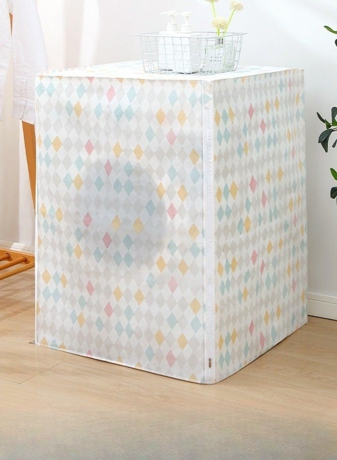 هابي هوم غطاء غسالة أوتوماتيكي مع سحاب، واقٍ من الشمس ومقاوم للماء والغبار، مناسب لمعظم الغسالات والمجففات ذات التحميل الأمامي، غطاء حماية متين للحفاظ على الأجهزة المنزلية في المطبخ أو الحمام أو الشرفة 58×62×85 سم (متعدد الالوان) - Image 1