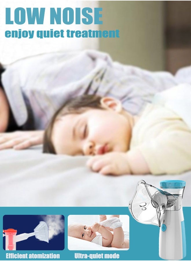 Super ZYouth Nebulizers USB Rechargeable Portable Nebulizer Machine for Adults and Children Ultrasonic Mesh Inhalators with Masks and Mouthpieces for Home and Travel Use  - Image 2