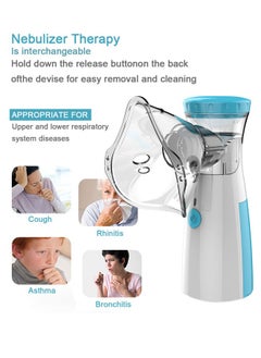 Super ZYouth Nebulizers USB Rechargeable Portable Nebulizer Machine for Adults and Children Ultrasonic Mesh Inhalators with Masks and Mouthpieces for Home and Travel Use  - Image 4