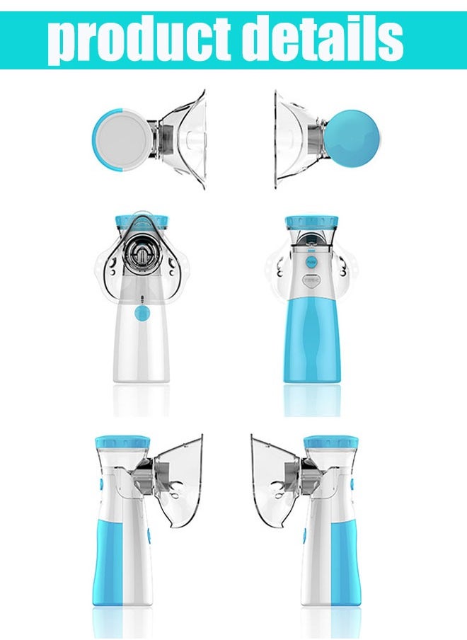 Super ZYouth Nebulizers USB Rechargeable Portable Nebulizer Machine for Adults and Children Ultrasonic Mesh Inhalators with Masks and Mouthpieces for Home and Travel Use  - Image 5
