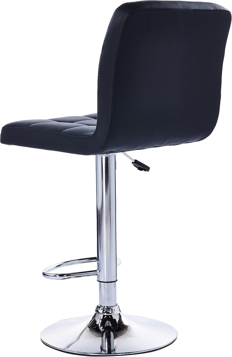 جالاكسي ديزاين كرسي بار GDF FURNITURE وكرسي مكتب من الجلد المعدل باللون الأسود موديل - ‎GDF-3026. - Image 2