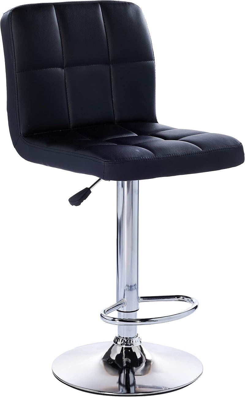 جالاكسي ديزاين كرسي بار GDF FURNITURE وكرسي مكتب من الجلد المعدل باللون الأسود موديل - ‎GDF-3026. - Image 1