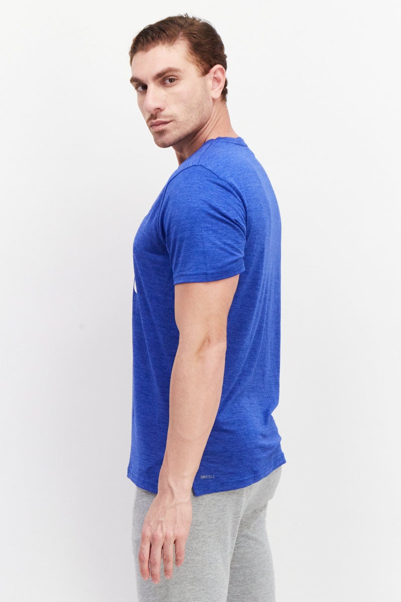 PUMA تي شيرتات جري قصيرة الأكمام للرجال، رياضية، زرقاء - Image 3