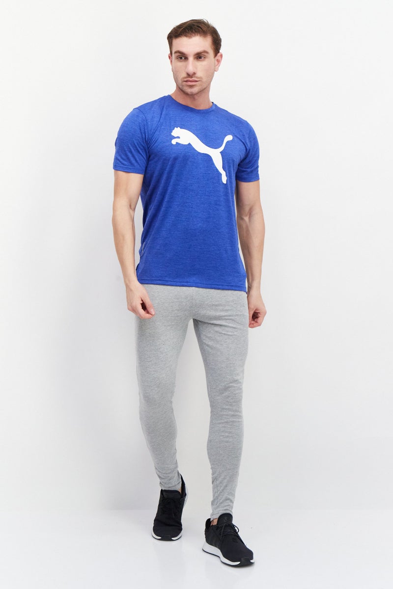 PUMA تي شيرتات جري قصيرة الأكمام للرجال، رياضية، زرقاء - Image 2