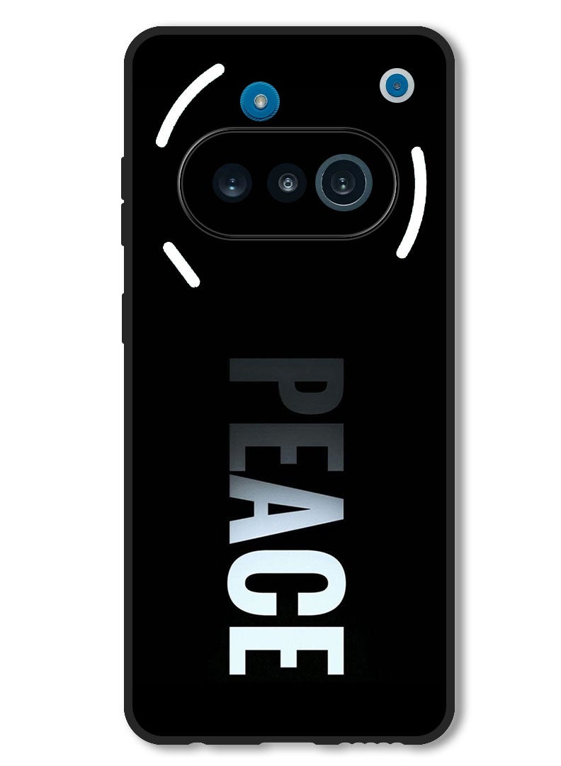 Theodor Case Compatible with Nothing Phone 3a Protection Shockproof Bumper Cover Peace - Image 1