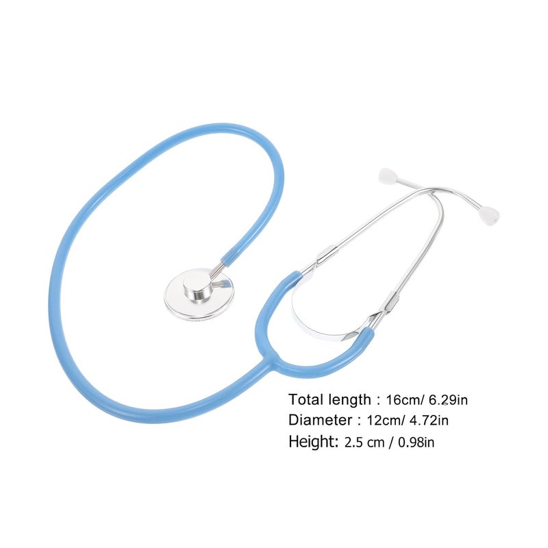 STOBOK 1pc Stethoscope Lightweight Virtual Simulation Durable Single-player Toy Stethoscope for Students Kids Children/Blue - Image 2