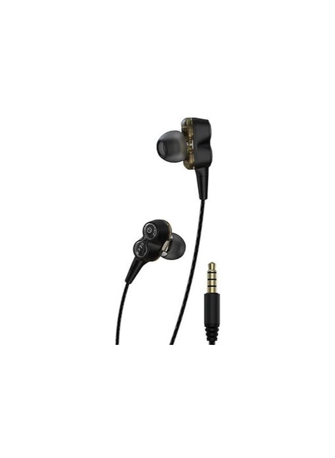 devia Hp50D Devia 2B Dual In-Ear Wired Earphones with 3.5mm Connector Smart Series Black - Image 2