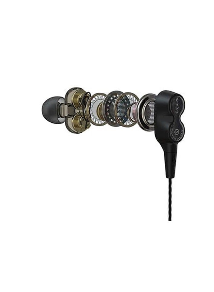 devia Hp50D Devia 2B Dual In-Ear Wired Earphones with 3.5mm Connector Smart Series Black - Image 5