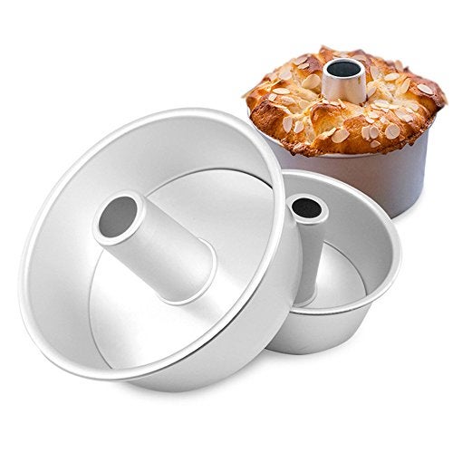 Bezall 6 Inch Angel Food Cake Pan with Removable Bottom, Aluminum Round Tube Pan Chiffon Cake Mold Baking Tin - Image 1