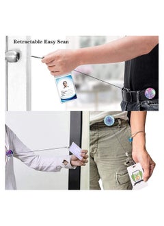 Y&D 3 Pack Badge Reel Retractable ID Holder Nurse with Clip for Office Worker Doctor  - Image 5
