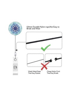 Y&D 3 Pack Badge Reel Retractable ID Holder Nurse with Clip for Office Worker Doctor  - Image 4