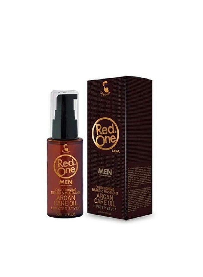 Redone Redone Beard & Mustache Care Oil with Argan 50ml – Softens & Strengthens Hair - Image 2