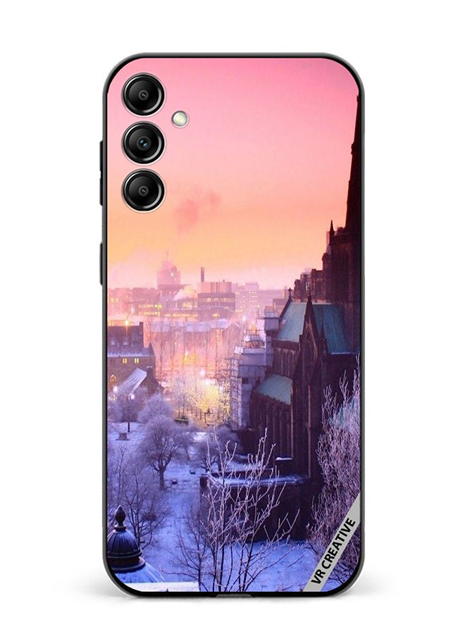 VR CREATIVE Protective Case Cover For Samsung Galaxy A34 Quebec Winter Design Multicolour - Image 1