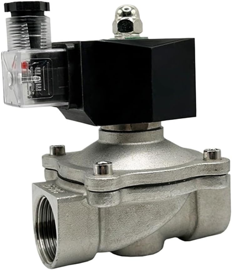 0 5 Inch Normally Closed Electric Solenoid Valve 24V 12V 230V Stainless Steel IP65 High Temperature NBR SEAL 120VAC CLOSED - Image 2