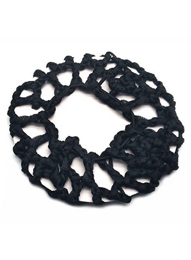 SUPIA 7 Pack Women Ballet Dance Skating Snoods Hair Net Bun Cover Black (Bold Mesh) - Image 5
