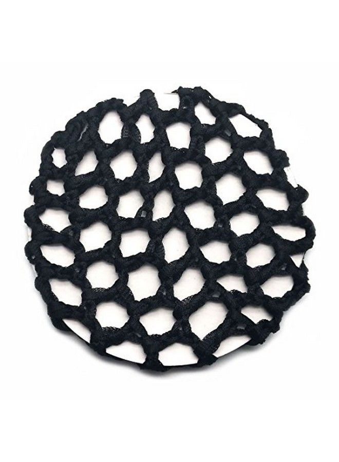 SUPIA 7 Pack Women Ballet Dance Skating Snoods Hair Net Bun Cover Black (Bold Mesh) - Image 4